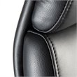 Pemberly Row High Back Contemporary Faux Leather Executive Chair in Black