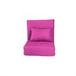 Pemberly Row Floor Chairs Pink Linen Sleeper Dorm Bed Couch Lounger Sofa