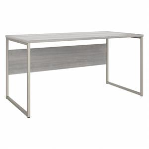 Pemberly Row 60W x 30D Computer Table Desk in Platinum Gray - Engineered Wood