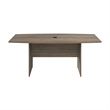 Pemberly Row 72W Boat Shaped Conference Table in Hickory - Engineered Wood