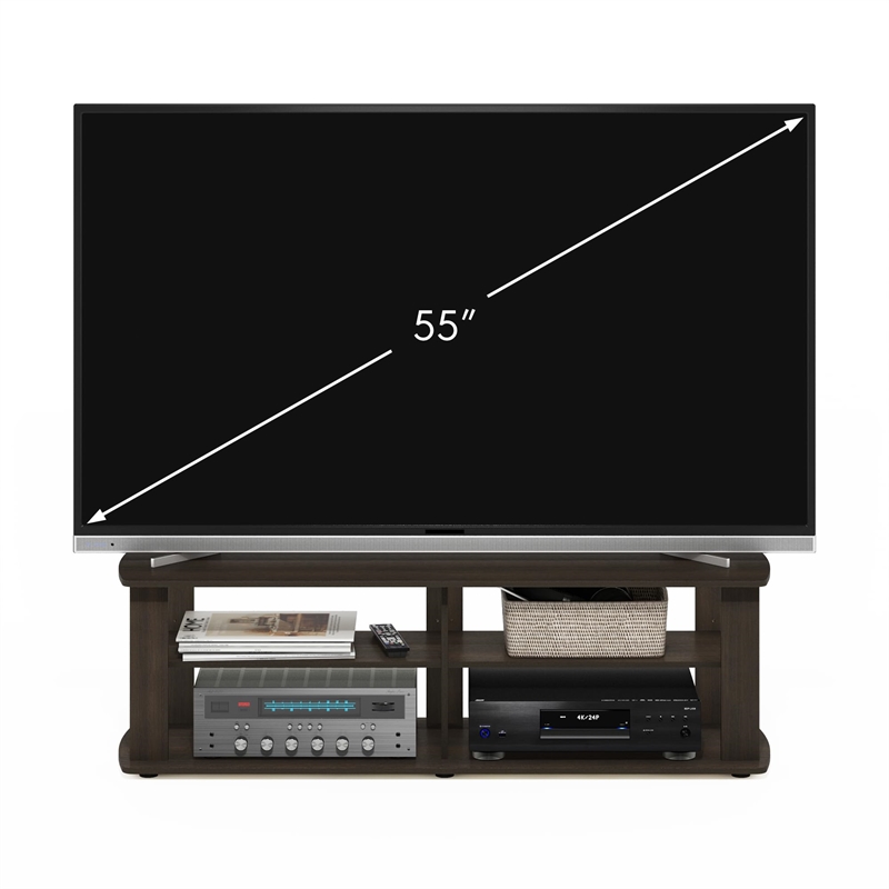 Pemberly Row Wood Entertainment Center TV Stand for TV up to 50