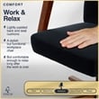 Pemberly Row Ergonomic Mid Back Office Chair in Soft Velvet Upholstery Black