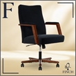 Pemberly Row Ergonomic Mid Back Office Chair in Soft Velvet Upholstery Black