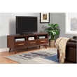 Pemberly Row Contemporary Wood TV Console in Walnut / Brown Finish