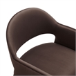 Pemberly Row Contemporary Dining Armchair in Chocolate Brown