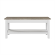 Pemberly Row Farmhouse Living Room Coffee Table - Engineered Wood