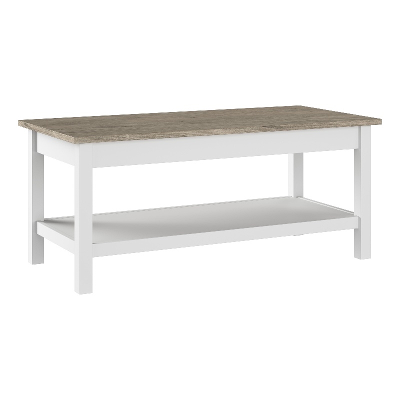 Pemberly Row Farmhouse Living Room Coffee Table - Engineered Wood