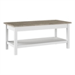 Pemberly Row Farmhouse Living Room Coffee Table - Engineered Wood