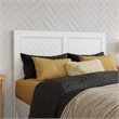 Pemberly Row Twin XL Wood Platform Bed with Panel Footboard & Drawers in White