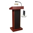 Pemberly Row Lectern with Tie Clip/ Lavalier Mic in Mahogany