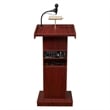 Pemberly Row Lectern with Tie Clip/ Lavalier Mic in Mahogany