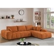 Pemberly Row Chaise Deep Sectional Modular Couch with Extra Large Seat - Caramel