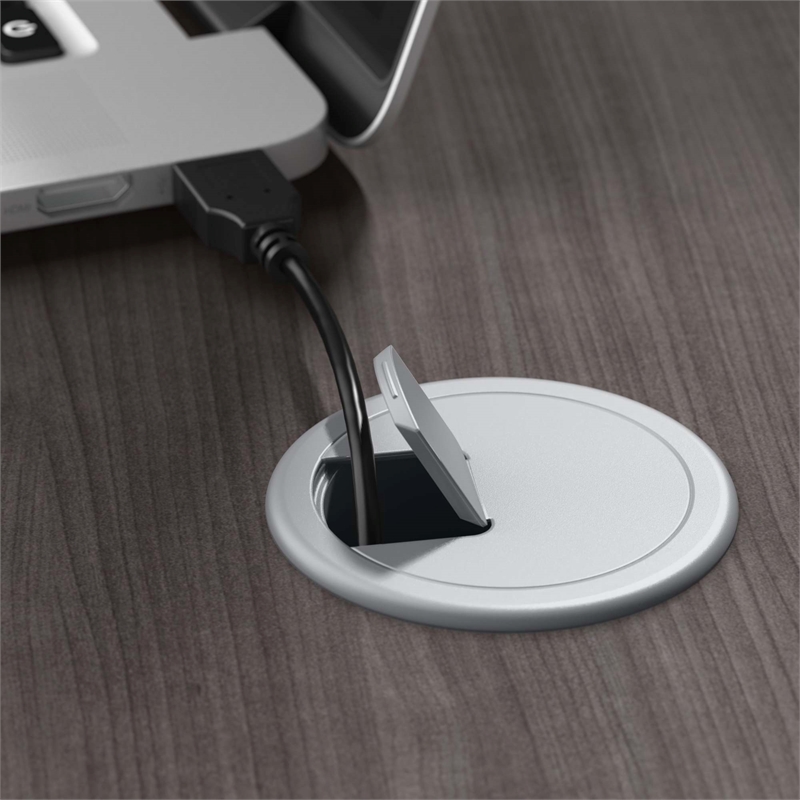 Pemberly Row 48W x 24D Height Adjustable Standing Desk - Engineered Wood