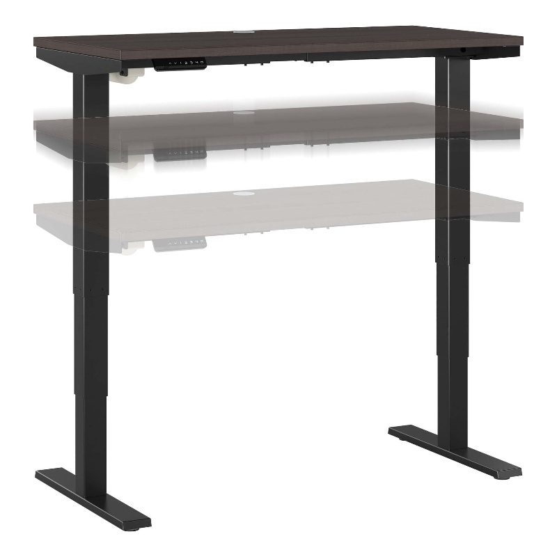 Pemberly Row 48W x 24D Height Adjustable Standing Desk - Engineered Wood