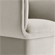 Pemberly Row Modern Performance Velvet Accent Chair in Almond
