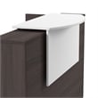 Pemberly Row 72W x 72D L Shaped Reception Desk in Storm Gray - Engineered Wood