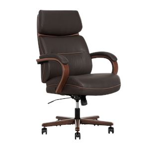 pemberly row two mid back office chair with gentle ergonomic contours brown