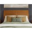 Pemberly Row Portland Queen Sleigh Wood Headboard in Light Toffee