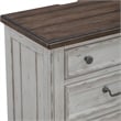 Pemberly Row Modern 3 Drawer Nightstand with Charging Station
