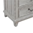Pemberly Row Modern 3 Drawer Nightstand with Charging Station