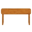 Pemberly Row Modern Full Solid Wood Headboard in Light Toffee
