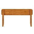 Pemberly Row Modern Full Solid Wood Headboard in Light Toffee