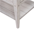 Pemberly Row Contemporary End Table in Weathered White Finish