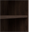 Pemberly Row Tall 5 Shelf Bookcase Set in Black Walnut - Engineered Wood