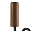 Pemberly Row Contemporary Swivel Wall Sconce in Walnut Black