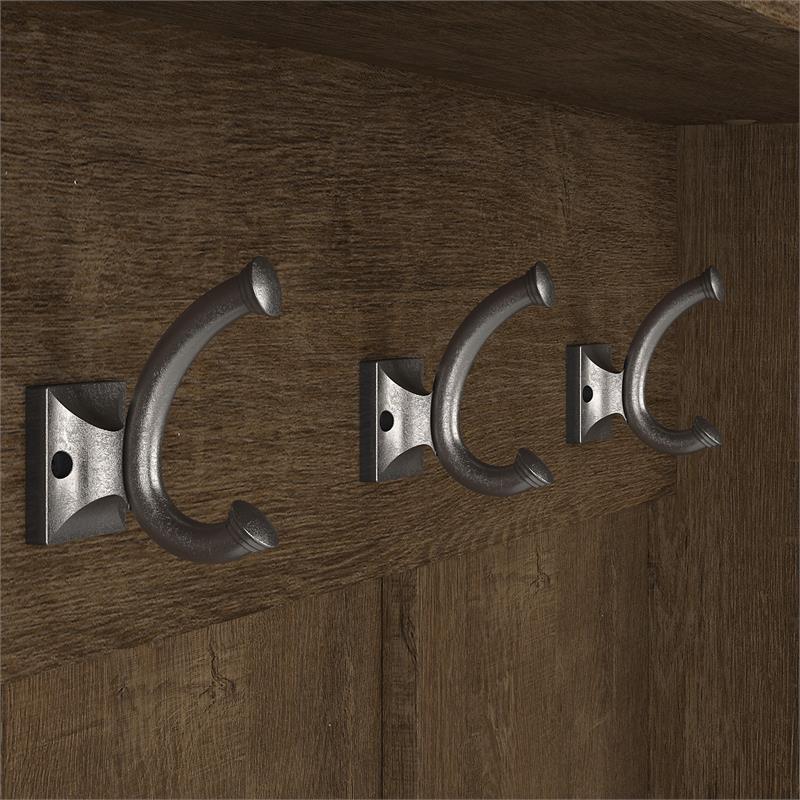 Pemberly Row Entryway Storage Set with Doors in Ash Brown - Engineered Wood