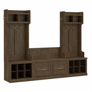 Pemberly Row Entryway Storage Set with Doors in Ash Brown - Engineered Wood