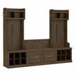 Pemberly Row Entryway Storage Set with Doors in Ash Brown - Engineered Wood