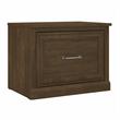Pemberly Row 24W Small Shoe Bench with Drawer in Ash Brown - Engineered Wood