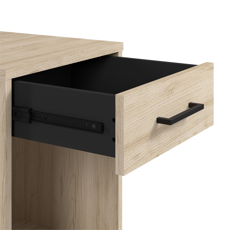 Pemberly Row End Table with Drawer in Natural Elm - Engineered Wood