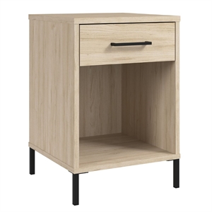 Pemberly Row End Table with Drawer in Natural Elm - Engineered Wood