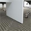 Pemberly Row Conference Table with Wood Base in White - Engineered Wood