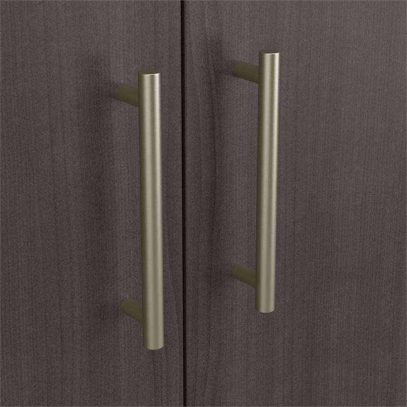 Pemberly Row Tall Kitchen Pantry Cabinet in Storm Gray - Engineered Wood