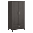 Pemberly Row Tall Kitchen Pantry Cabinet in Storm Gray - Engineered Wood