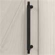 Pemberly Row Tall Bathroom Cabinet w/ Doors in Linen White Oak - Engineered Wood