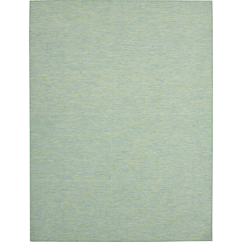 Pemberly Row 6' x 9' Blue Green Fabric Modern Area Rug (6' x 9')