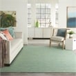 Pemberly Row 10' x 14' Blue/Green Fabric Modern Area Rug (10' x 14')