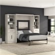 Pemberly Row Full Murphy Bed and Wardrobes (113W) - Engineered Wood in White