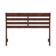 Pemberly Row Full Wood Headboard with Attachable Charger in Walnut