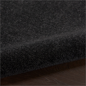 Pemberly Row 12' x 15' Black Fabric Outdoor Area Rug (12' x 15')