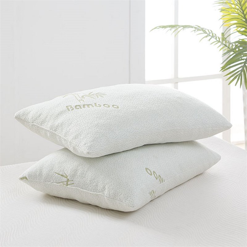 Pemberly Row Rayon and Polyester Fabric Standard/Queen Size Pillow in White
