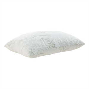 Pemberly Row Rayon and Polyester Fabric Standard/Queen Size Pillow in White