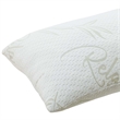 Pemberly Row Rayon and Polyester Fabric Standard/Queen Size Pillow in White