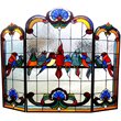 Pemberly Row GlassGathering Birds Design Folding Fireplace Screen 40