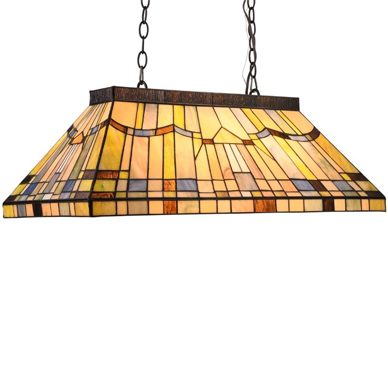 Pemberly Row Blackish Bronze 3 light Mission Island Fixture 28