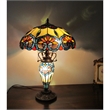 Pemberly Row Modern 3 Light Floral Double Lit Table Lamp 16